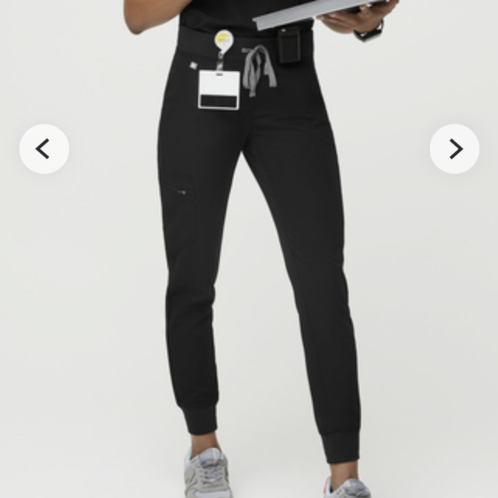 FIGS Zamora Jogger Scrub Pants (Black/XXS)